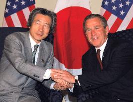 Koizumi, Bush discuss terrorism, economy, Mideast